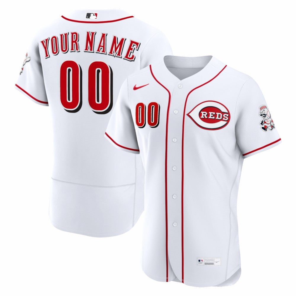 Cincinnati Reds Nike Home Authentic Custom Jersey - MLB