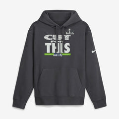 Seattle Seahawks Super Bowl LX Champions Pickoff Move Parade Club Fleece Hoodie Anthracite | Nike for Sale
