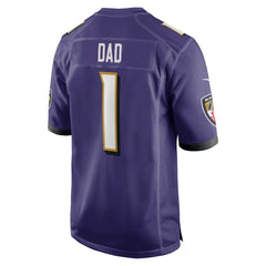Number 1 Dad Baltimore Ravens Game Jersey Purple | Nike for Sale