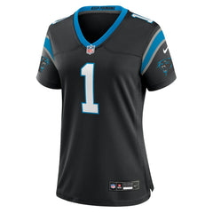 Number 1 Mom Carolina Panthers Women's Game Jersey Black | Nike for Sale