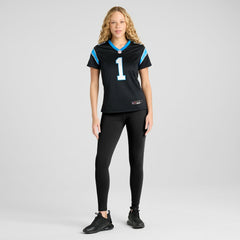 Number 1 Mom Carolina Panthers Women's Game Jersey Black | Nike for Sale