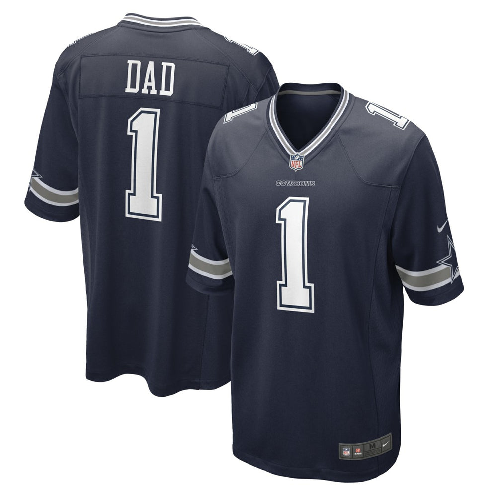 Number 1 Dad Dallas Cowboys Game Jersey Navy | Nike for Sale