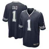 Number 1 Dad Dallas Cowboys Game Jersey Navy | Nike for Sale