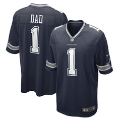 Number 1 Dad Dallas Cowboys Game Jersey Navy | Nike for Sale