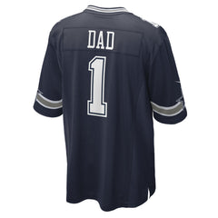 Number 1 Dad Dallas Cowboys Game Jersey Navy | Nike for Sale