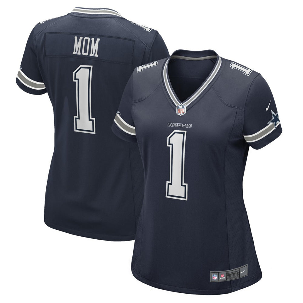 Number 1 Mom Dallas Cowboys Women's Game Jersey Navy | Nike for Sale