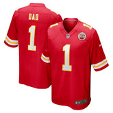 Number 1 Dad Kansas City Chiefs Game Jersey Red | Nike for Sale