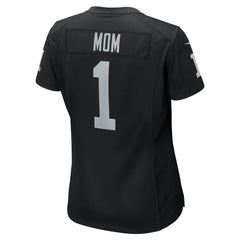 Number 1 Mom Las Vegas Raiders Women's Game Jersey Black | Nike for Sale