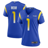 Number 1 Mom Los Angeles Rams Women's Game Jersey Royal | Nike for Sale