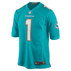 Number 1 Dad Miami Dolphins Game Jersey Aqua | Nike for Sale