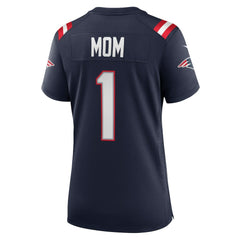 Number 1 Mom New England Patriots Women's Game Jersey Navy | Nike for Sale