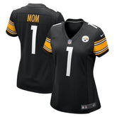 Number 1 Mom Pittsburgh Steelers Women's Game Jersey Black | Nike for Sale
