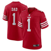 Number 1 Dad San Francisco 49ers Game Jersey Scarlet | Nike for Sale