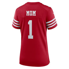 Number 1 Mom San Francisco 49ers Women's Game Jersey Scarlet | Nike for Sale