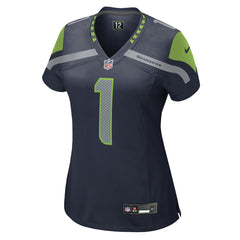Number 1 Mom Seattle Seahawks Women's Game Jersey College Navy | Nike for Sale