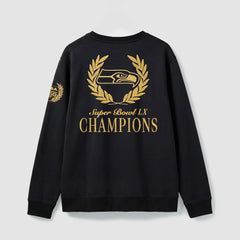 Seattle Seahawks Super Bowl LX Champions USA 250 NFL Gold Standard Fleece Sweatshirt Black | Fanatics