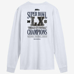 Seattle Seahawks Super Bowl LX Champions Long Ball Long Sleeve T-Shirt White | Nike for Sale