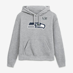 Jaxon Smith-Njigba Seattle Seahawks Women's Super Bowl LX Champions Patch Name & Number Hoodie Heather Gray | Nike for Sale