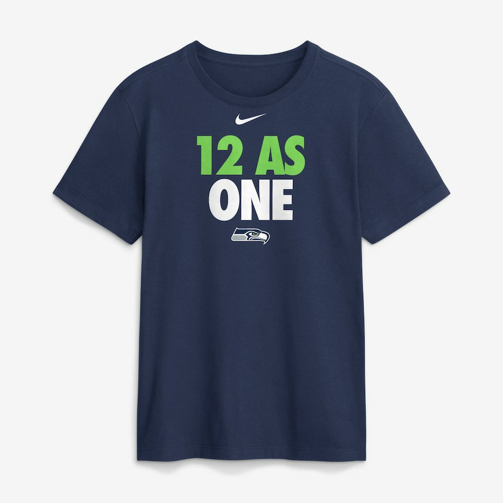 Seattle Seahawks 12 As One T-Shirt Navy | Nike for Sale