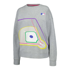 Terez MLB Women's Baseball Field Pullover Sweatshirt - MLB