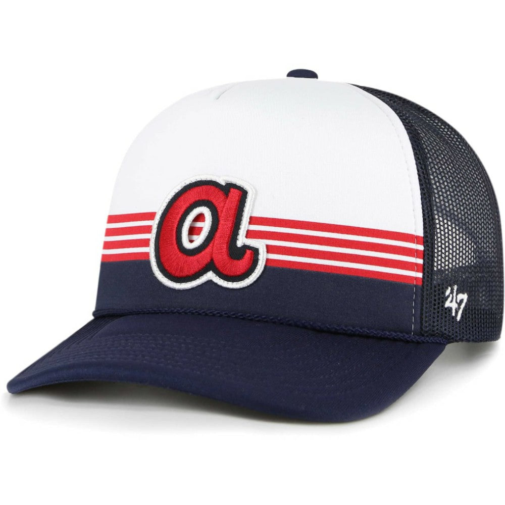 Atlanta Braves '47 Lift Off Foam Front Mesh Trucker Adjustable Hat - MLB