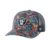 Las Vegas Raiders '47 Youth Jungle Gym Trucker Adjustable Hat Navy | 47 brand