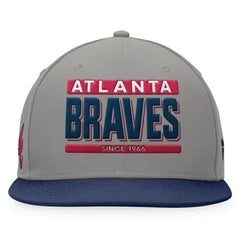 Atlanta Braves Fanatics Line Drive Two-Tone Snapback Hat - MLB