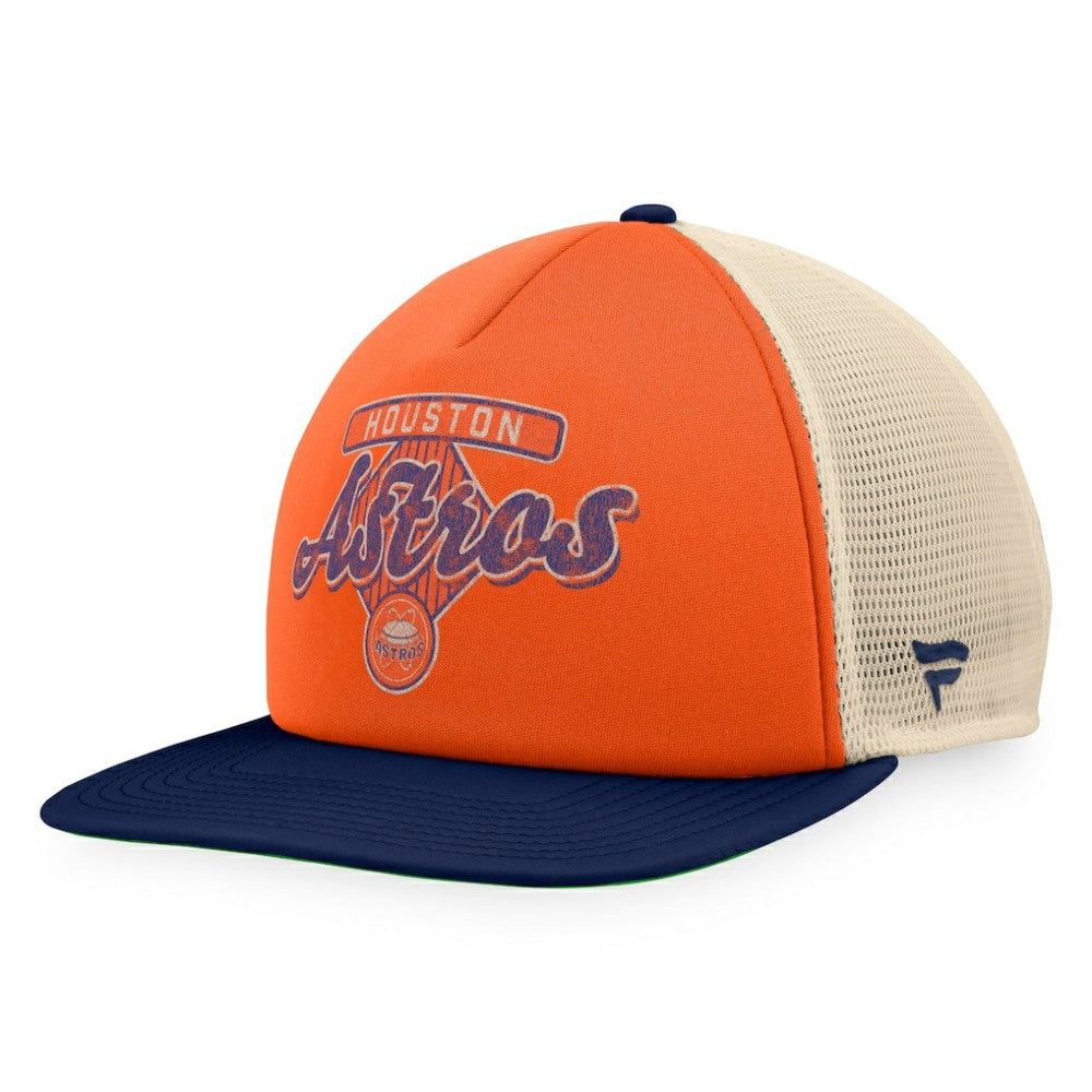 Houston Astros Fanatics Cooperstown Collection Talley Foam Trucker Snapback Hat - MLB