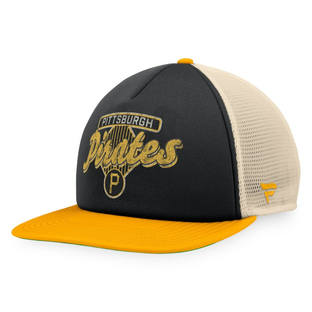 Pittsburgh Pirates Fanatics Cooperstown Collection Talley Foam Trucker Snapback Hat - MLB