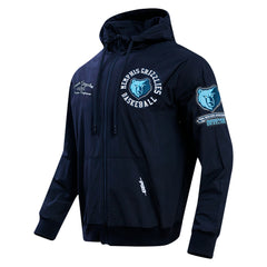 Memphis Grizzlies Pro Standard Hybrid Full-Zip Hoodie Navy - NBA