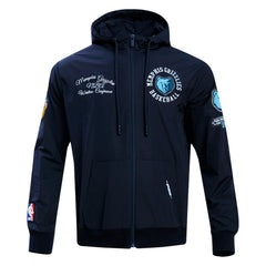Memphis Grizzlies Pro Standard Hybrid Full-Zip Hoodie Navy - NBA