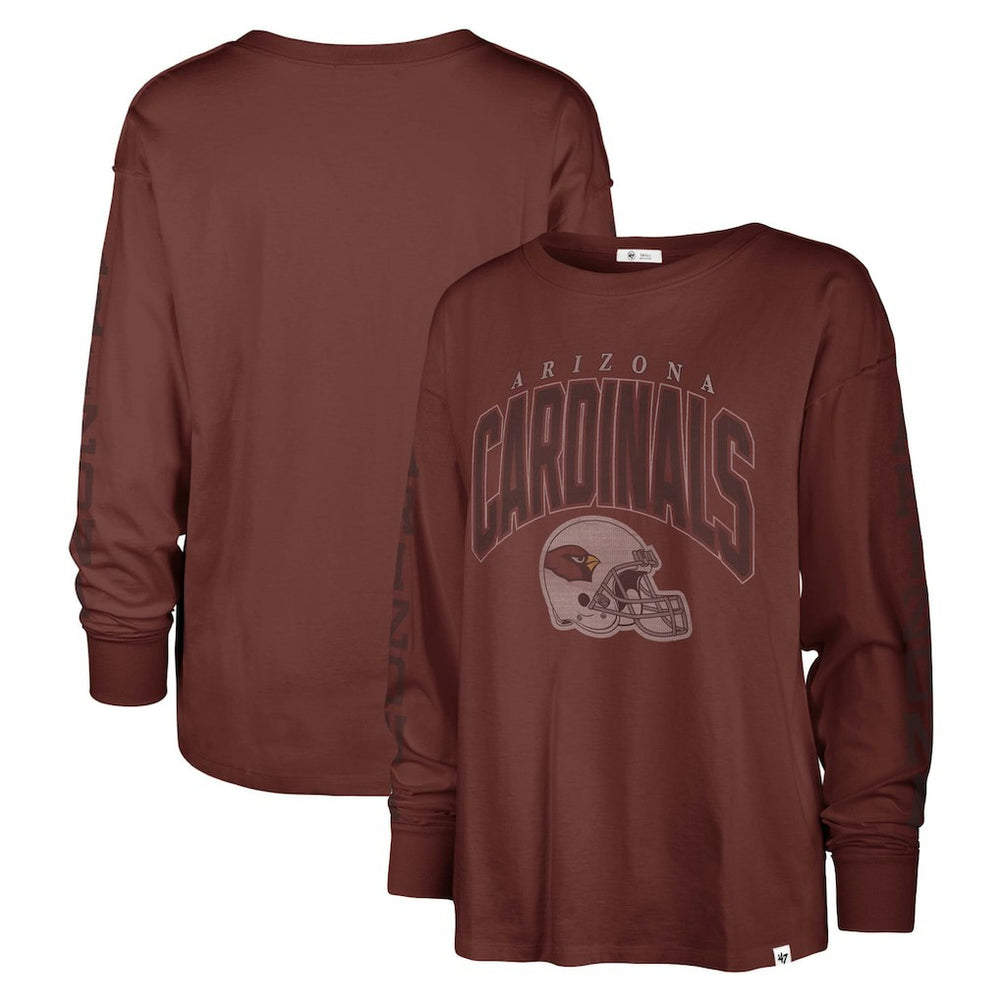 Arizona Cardinals '47 Women's Tom Cat Lightweight Long Sleeve T-Shirt Cardinal | 47 brand