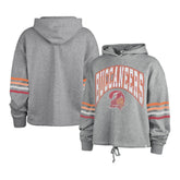 Tampa Bay Buccaneers '47 Women's Upland Bennett Pullover Hoodie Heather Gray | 47 brand