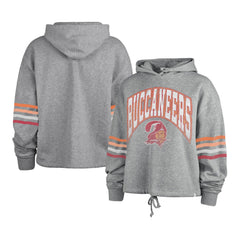 Tampa Bay Buccaneers '47 Women's Upland Bennett Pullover Hoodie Heather Gray | 47 brand