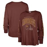Washington Commanders '47 Women's Tom Cat Lightweight Long Sleeve T-Shirt Burgundy | 47 brand