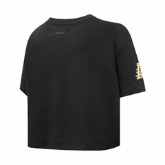 Los Angeles Lakers Pro Standard Women's Holiday Glam Boxy T-Shirt Black - NBA