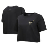 Chicago Bulls Pro Standard Women's Holiday Glam Boxy T-Shirt Black - NBA