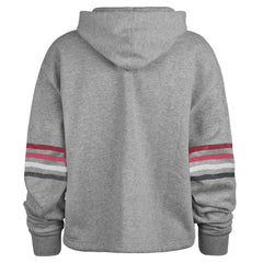 Arizona Cardinals '47 Women's Upland Bennett Pullover Hoodie Heather Gray | 47 brand