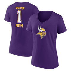 Minnesota Vikings Women's Mother's Day V-Neck T-Shirt Purple | Fanatics