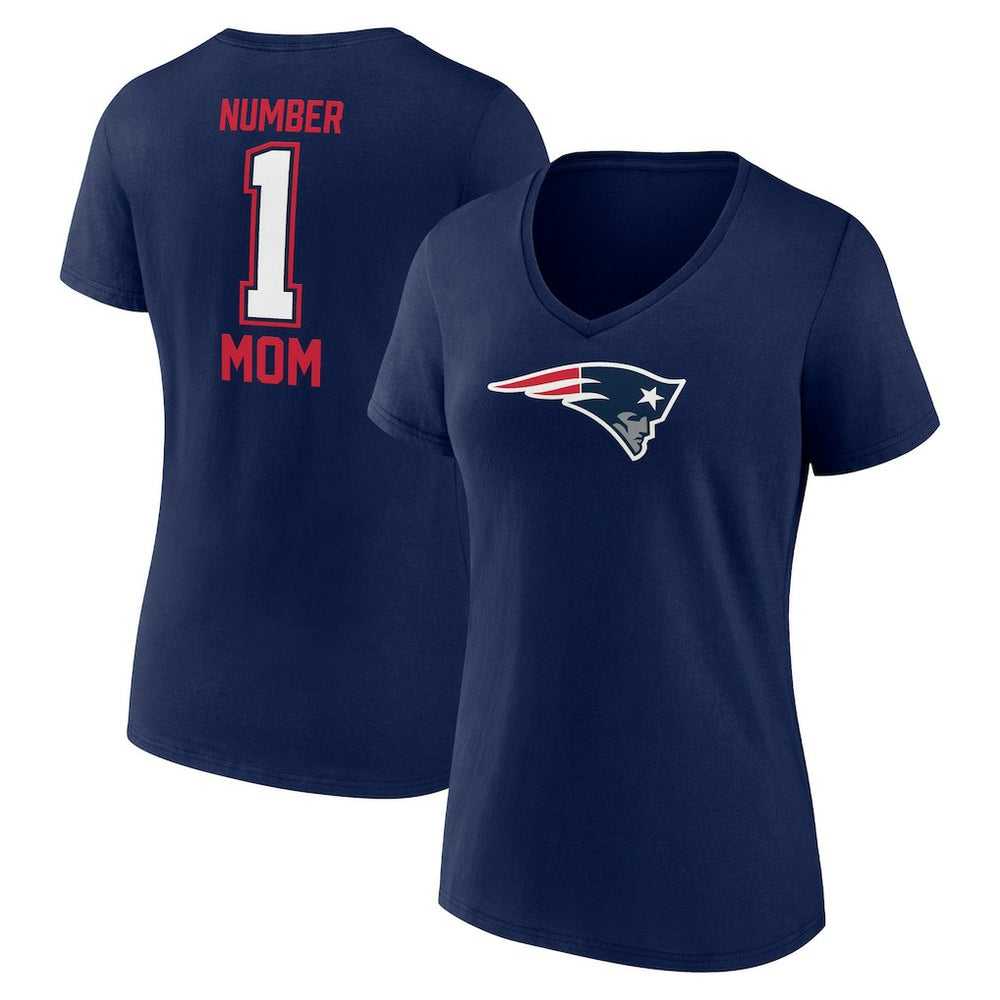 New England Patriots Women's Mother's Day V-Neck T-Shirt Navy | Fanatics