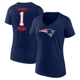 New England Patriots Women's Mother's Day V-Neck T-Shirt Navy | Fanatics