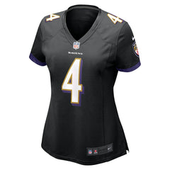 Zay Flowers Baltimore Ravens Women's Alternate Game Jersey Black | Nike for Sale