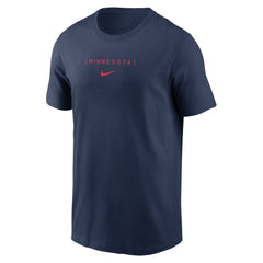 Minnesota Twins Nike Large Logo Back Stack T-Shirt - MLB