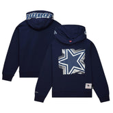 Dallas Cowboys Women's Gridiron Classics Big Face 7.0 Pullover Hoodie Navy | Mitchell & Ness