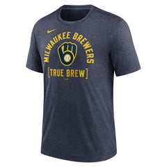 Milwaukee Brewers Nike Swing Big Tri-Blend T-Shirt - MLB