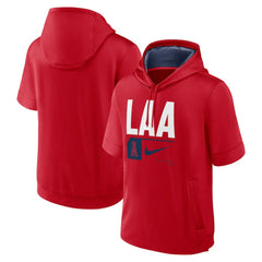 Los Angeles Angels Nike Tri Code Lockup Short Sleeve Pullover Hoodie - MLB