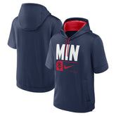 Minnesota Twins Nike Tri Code Lockup Short Sleeve Pullover Hoodie - MLB