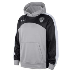 Brooklyn Nets Authentic Starting Five Force Performance Pullover Hoodie Silver/Black - NBA