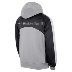 Brooklyn Nets Authentic Starting Five Force Performance Pullover Hoodie Silver/Black - NBA