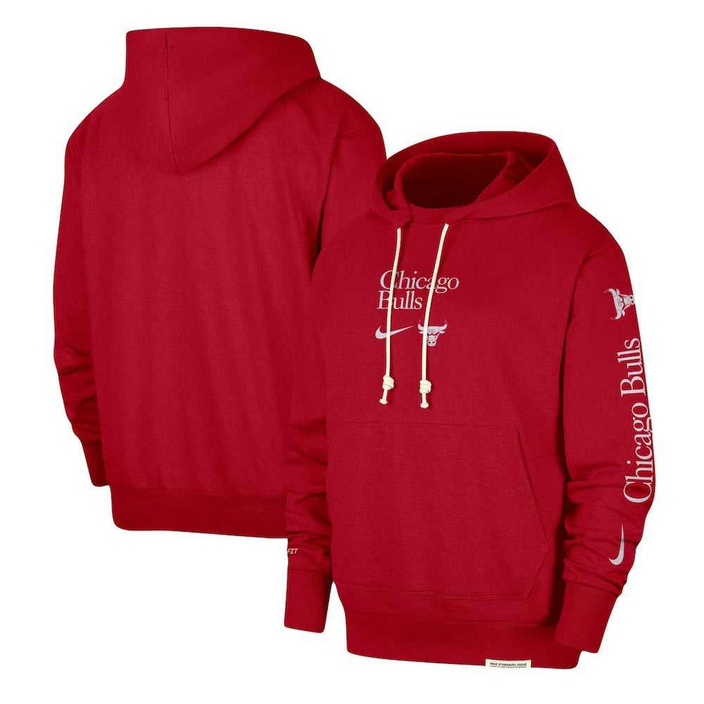 Chicago Bulls Authentic Performance Pullover Hoodie Red - NBA